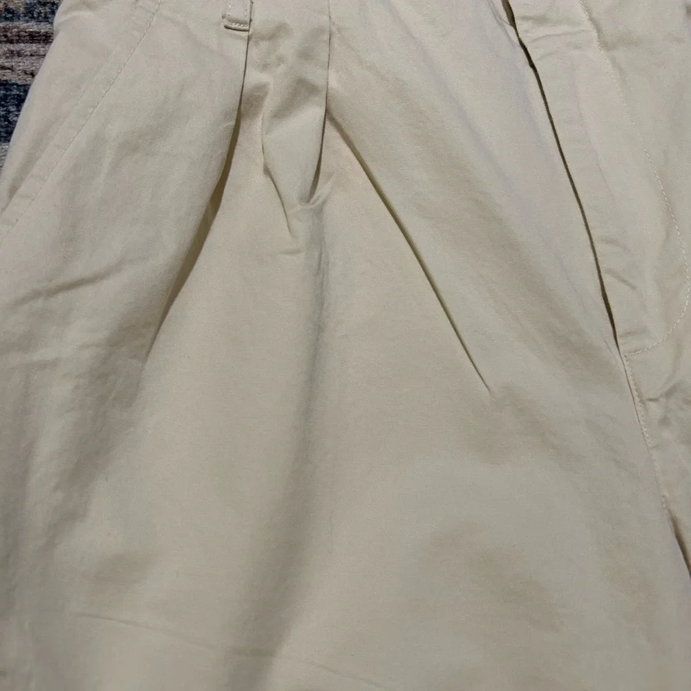 Who What Wear Cream High-Waist Pleated Pants - Picture 9 of 11